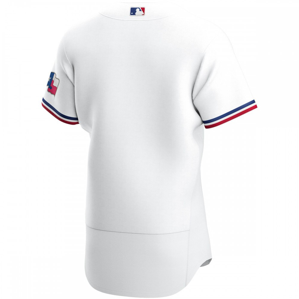 Texas Rangers Home Authentic Team Logo Jersey - White-Pro Kit Vault | Brand New 26/27 Sports Jerseys
